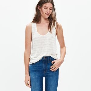 Madewell Anthem Scoop Tank Top Encino Stripe